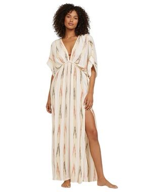 SURF GYPSY AZTEC STRIPE LUREX MAXI DRESS